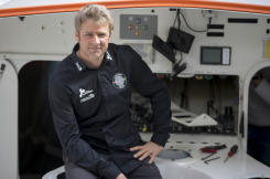 Yann Elies, Skipper - Queguiner Sailing Team - Lorient le 19/03/2015
