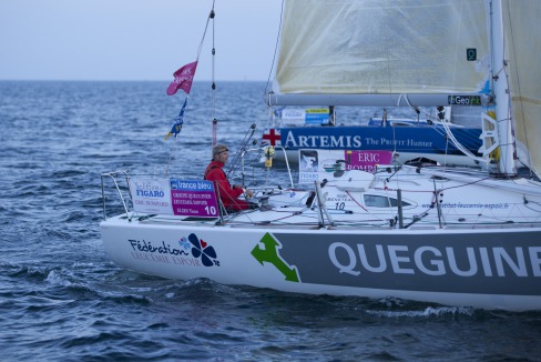 Départ de Plymouth pour la seconde étape de la Solitaire du Figaro Eric Bompard Cachemire 2014