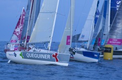 Départ de Plymouth pour la seconde étape de la Solitaire du Figaro Eric Bompard Cachemire 2014