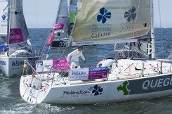 Départ  Deauville de la 1 ère étape de la Solitaire du Figaro