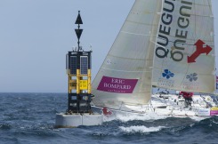 Départ de la troisième étape à Roscoff de la Solitaire du Figaro Eric Bompard Cachemire 2014