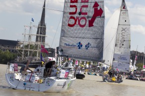 Run Bompard lors de la Solitaire du Figaro Eric Bompard cachemire 2015 - Bordeau le 28/05/2015