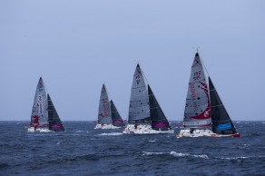 Depart de la 2eme etape de la Solitaire du Figaro - Eric Bompard cachemire entre La Corogne (Espagne) et La Cornouaille - La Corogne le 10/06/2015