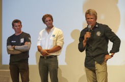 Remise des prix de la Solitaire du Figaro - Eric Bompard cachemi