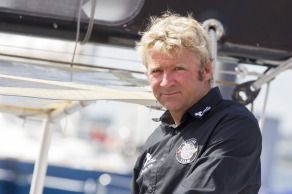 Bapteme du monocoque Imoca Groupe Queguiner-Leucemie Espoir - skipper : Yann Elies - Roscoff le 05/07/2015