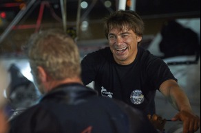 ITAJAÏ, (BRAZIL), le 11 novembre 2015,Transat Jacques Vabre 2015, dans la classe IMOCA, 3eme place pour monocoque QUEGUINER - LEUCEMIE ESPOIR skippers, YANN ELIES et CHARLIE DALIN