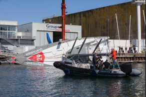 Test de Jauge à 90° - Imoca Quéguiner-Leucemie Espoir - Skipper : Yann Elies - Lorient le 18/04/2016