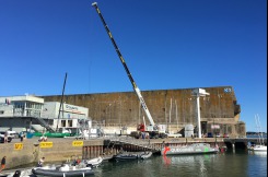 Mise à l'eau de l'IMOCA Quéguiner Leucémie Espoir - 22 août 2016