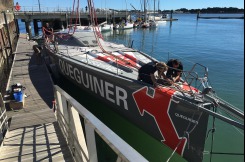 Mise à l'eau de l'IMOCA Quéguiner Leucémie Espoir - 22 août 2016