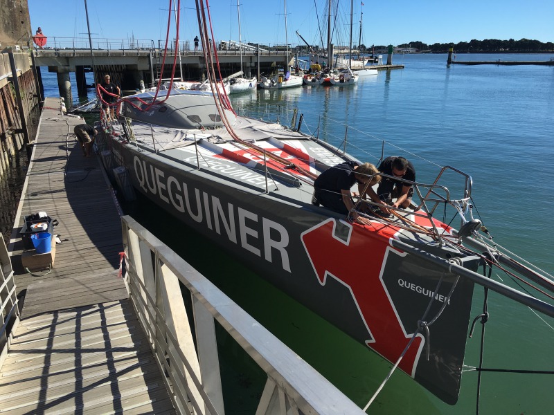 Mise à l'eau de l'IMOCA Quéguiner Leucémie Espoir - 22 août 2016