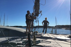 Mise à l'eau de l'IMOCA Quéguiner Leucémie Espoir - 22 août 2016