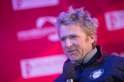 Yann Elies, skipper du monocoque Imoca Queguiner-Leucemie Espoir, 5eme du Vendee Globe 2016-2017 en 80j 3h 11m et 9s- Les Sables d Olonne le 25/01/2017