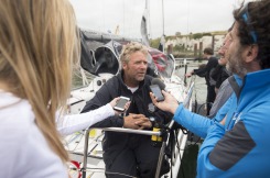 Yann Elies (Queguiner-Leucemie Espoir) 6eme de la 4eme etape de la Solitaire Urgo Le Figaro - Dieppe le 23/06/2017