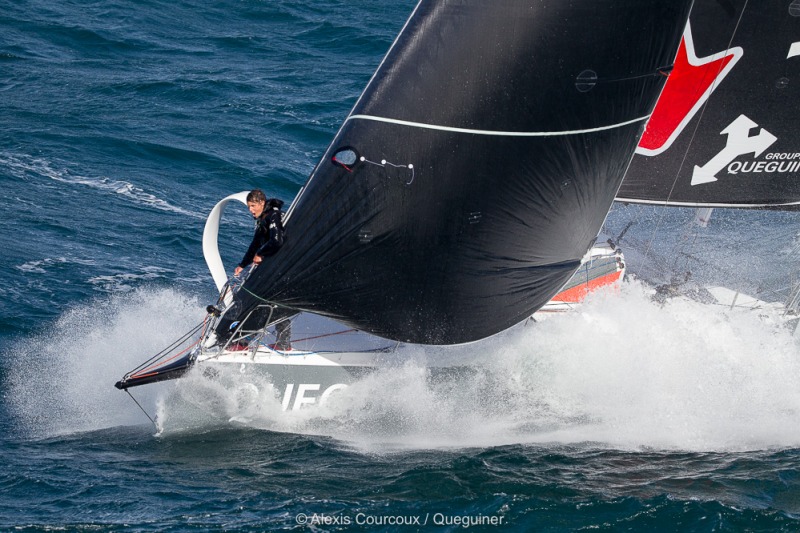 Tanguy Le Turquais, skipper du Figaro Beneteau 3 Queguiner - saison 2019 - En mer le 13/03/2019