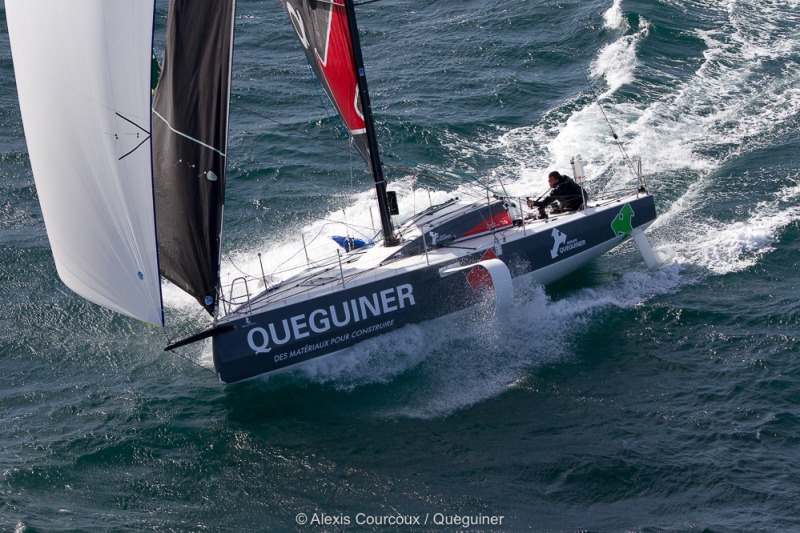 Tanguy Le Turquais, skipper du Figaro Beneteau 3 Queguiner - saison 2019 - En mer le 13/03/2019