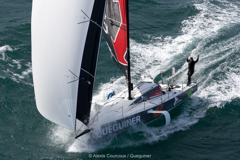 Tanguy Le Turquais, skipper du Figaro Beneteau 3 Queguiner - saison 2019 - En mer le 13/03/2019