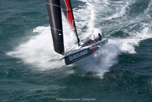 Tanguy Le Turquais, skipper du Figaro Beneteau 3 Queguiner - saison 2019 - En mer le 13/03/2019