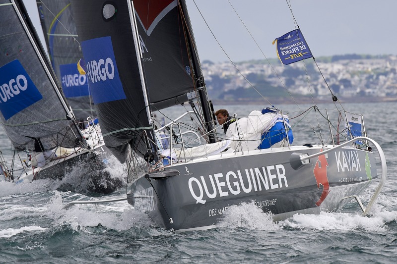 Dimanche 16 juin, la Solitaire Urgo Le Figaro 2019, Roscoff. Départ étape 3