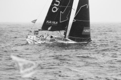 Les Figaros lors de la 4eme etape de la Solitaire Urgo Le Figaro 2019 entre Roscoff et Dieppe - en mer le 23/06/2019