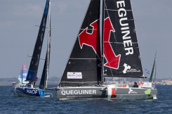 Tanguy Le Turquais, skipper du Figaro Beneteau 3 Queguiner - Solo Maitre Coq 2019 - Les Sables d Olonne le 29/04/2010