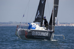 Tanguy Le Turquais, skipper du Figaro Beneteau 3 Queguiner - Solo Maitre Coq 2019 - Les Sables d Olonne le 29/04/2010