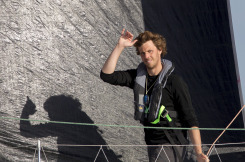 Tanguy Le Turquais, skipper du Figaro Beneteau 3 Queguiner - Solo Maitre Coq 2019 - Les Sables d Olonne le 29/04/2010