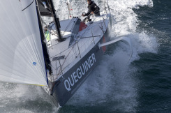 Tanguy Le Turquais, skipper du Figaro Beneteau 3 Queguiner - saison 2019 - En mer le 13/03/2019