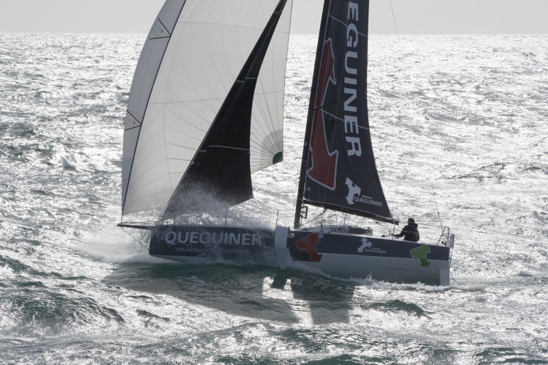 Tanguy Le Turquais, skipper du Figaro Beneteau 3 Queguiner - saison 2019 - En mer le 13/03/2019