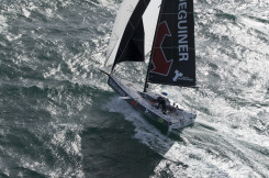 Tanguy Le Turquais, skipper du Figaro Beneteau 3 Queguiner - saison 2019 - En mer le 13/03/2019