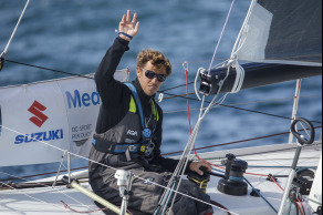 Tanguy Le Turquais (Groupe Queguiner-Innoveo) lors de la 1ere etape de la Solitaire du Figaro - le 30/08/2020