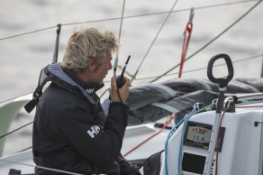 Yann Elies (Queguiner Materiaux-Leucemie Espoir) lors de la 1ere etape de la Solitaire du Figaro - le 31/08/2020