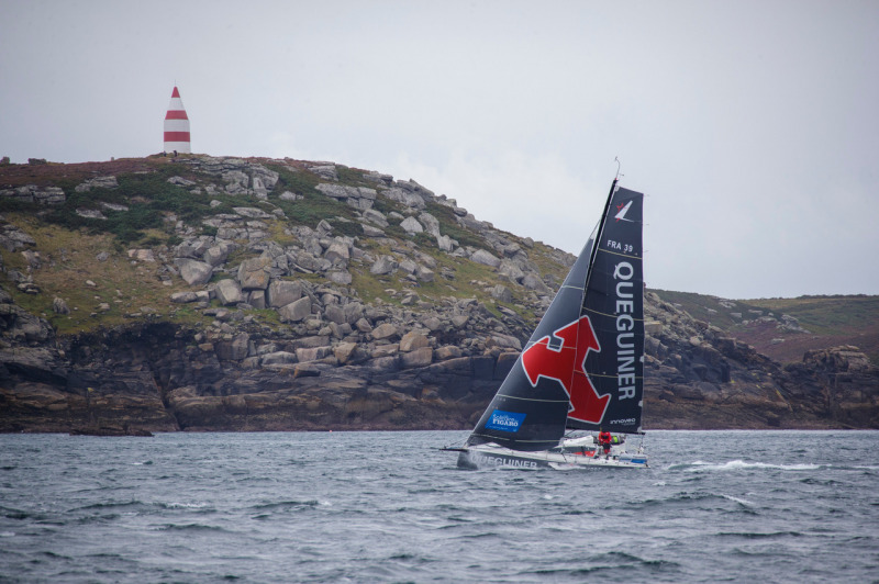 Les Figaros au Scilly lors de la 1ere etape de la Solitaire du Figaro - le 02/09/2020