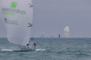 Yann Elies (Queguiner Materiaux-Leucemie Espoir) lors de la 2eme etape de la Solitaire du Figaro entre Saint-Quay-Portrieux et Dunkerque - le 07/09/2020