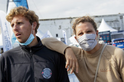 Ambiance avant le Depart de la 3eme etape de la Solitaire du Figaro 2020 - Saint-Nazaire le 19/09/2020