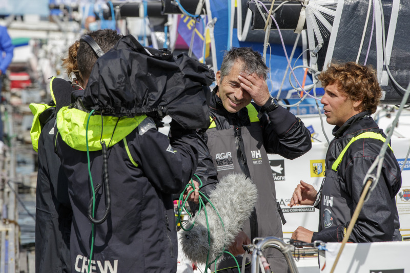 Ambiance sur le ponton avant le départ de la Transat en Double Concarneau - Saint Barthélemy