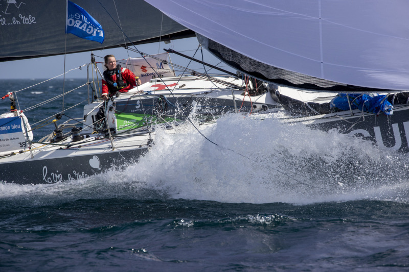 Elodie Bonafous (Queguiner-La Vie en Rose)/ Etape 2 de la Solitaire du Figaro