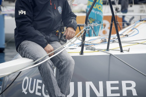 CORENTIN DOUGUET sur le village de la Route du Rhum- Destination Guadeloupe 2022 – Saint Malo le 25/10/2022