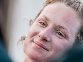 Elodie Bonafous (Queguiner-La Vie en Rose) - Arrivée Solo Maitre CoQ 2023