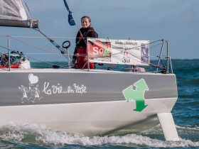 Elodie Bonafous (Queguiner-La Vie en Rose) - Arrivée Solo Maitre CoQ 2023